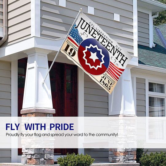Juneteenth 1865 Independence Day Garden Flag