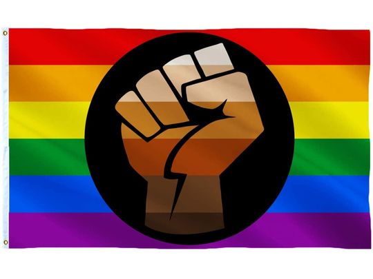 SOULBUTY Black Power Fist Flag