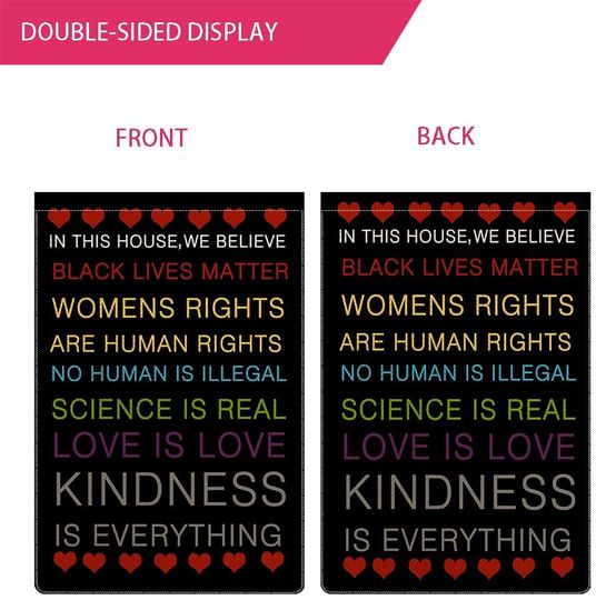 COSKAKA Black Lives Matter Garden Flag BLM Flag