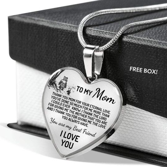 TO MY MOM 'CHRISTOPHER ROBINS EDITION' HEART NECKLACE