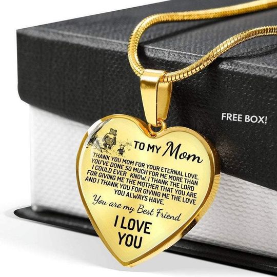 TO MY MOM 'CHRISTOPHER ROBINS EDITION' HEART NECKLACE