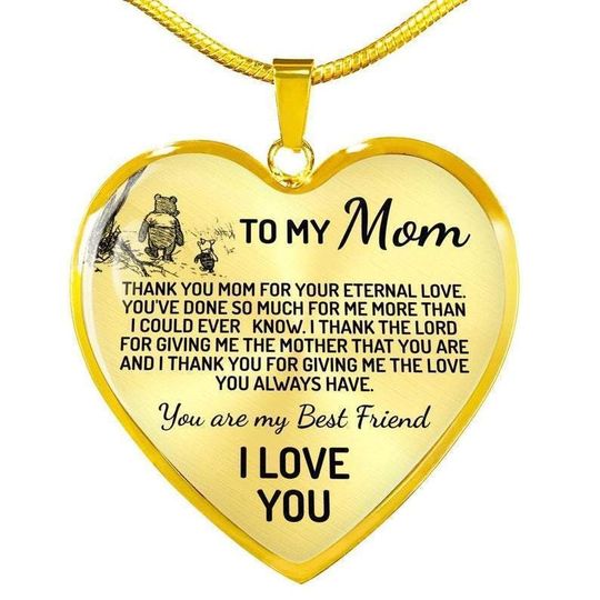 TO MY MOM 'CHRISTOPHER ROBINS EDITION' HEART NECKLACE