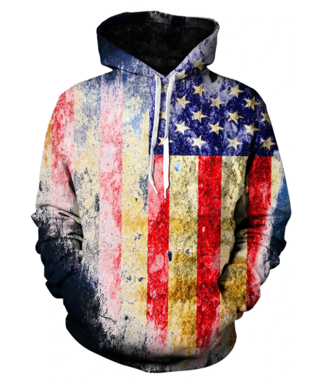 Tattered Flag Unisex Hoodie
