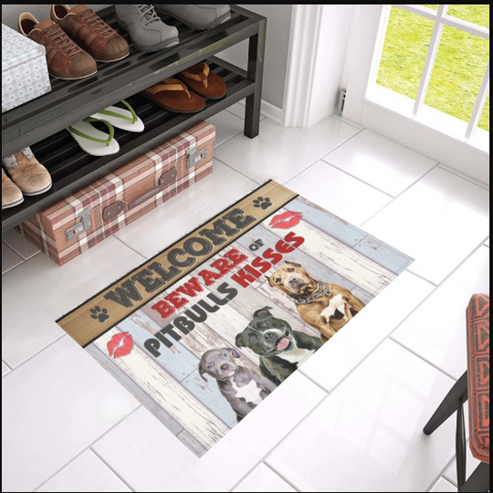Discover Adorable Pitbull Doormat
