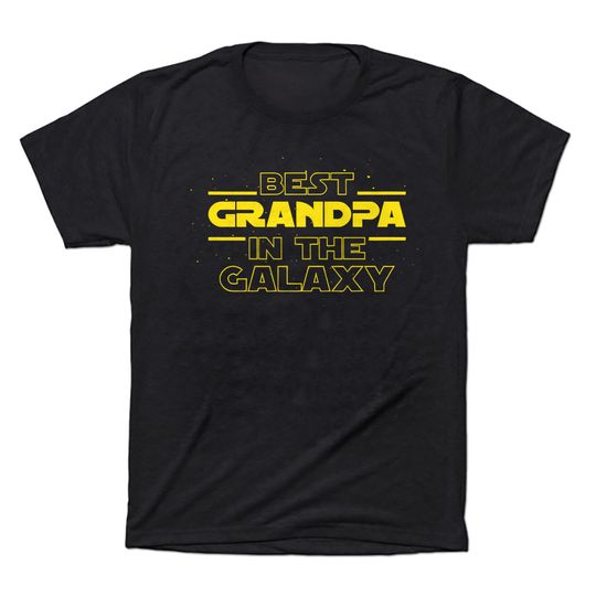 Discover Men's T Shirt Best Grandpa In The Galaxy