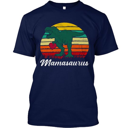 Mamasaurus Vintage Dino Mom T-Shirt