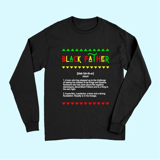 Men Long Sleeves Black Father