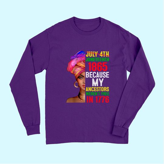 Juneteenth Queen Melanin African American Women Long Sleeves