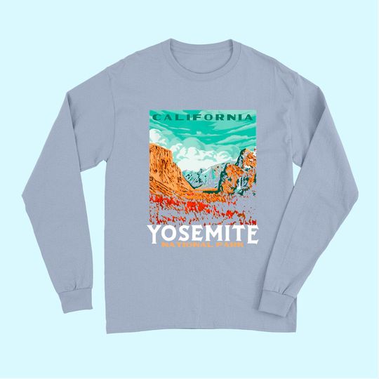 Yosemite National Park Valley Vintage Long Sleeves