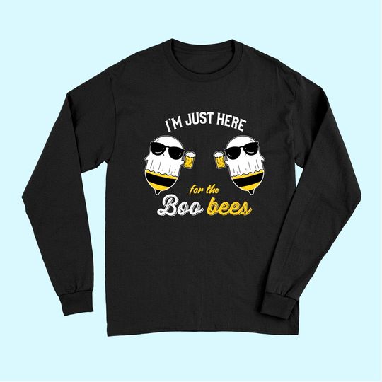 I'm just Here for the Boo Bees Halloween Long Sleeves