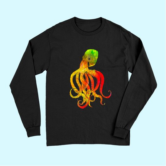 Discover Sea Animals Squid Sea Monster Kraken Octopus Long Sleeves