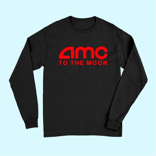 Discover A.M.C To The M.o.o.n Parody Stocks Investor Long Sleeves