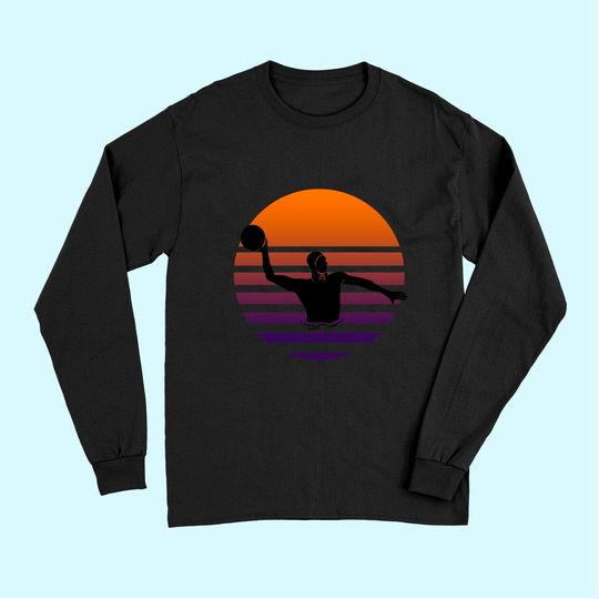Great Water Polo Sport Motif Gift Water Ball Player Long Sleeves