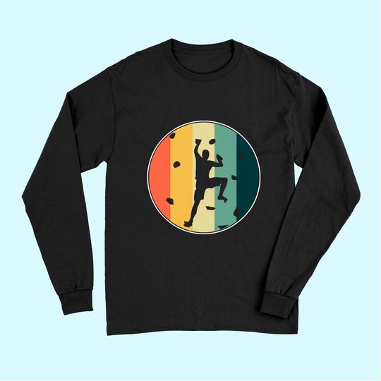 Boulderer Wall Climber Rock Climbing Bouldering Sports Long Sleeves