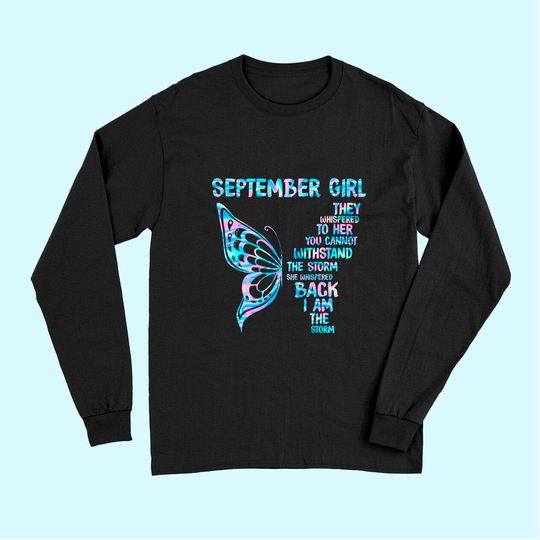 Butterfly September Birthday Long Sleeves