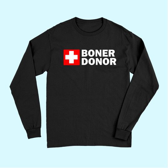 Boner Donor - Funny Halloween Costume Idea Long Sleeves