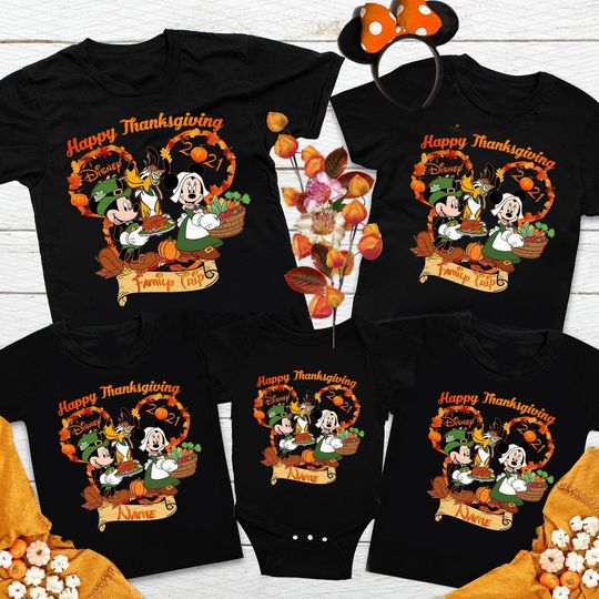 Disney Thanksgiving Family Matching T Shirt