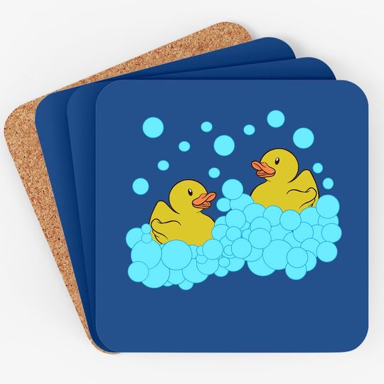 Yellow Rubber Duck, Duckie Bath Toys, Rubber Ducky Coaster Coaster