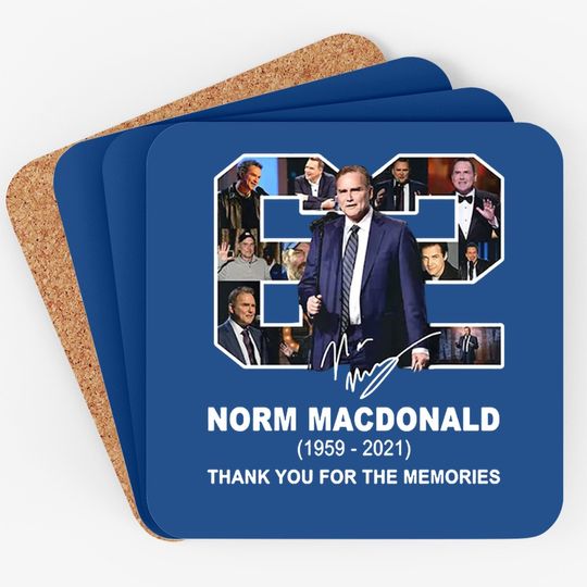 Rip Norm Macdonald 1959-2021 Coaster
