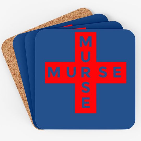 Cool Male Nurse Cross Design Coaster