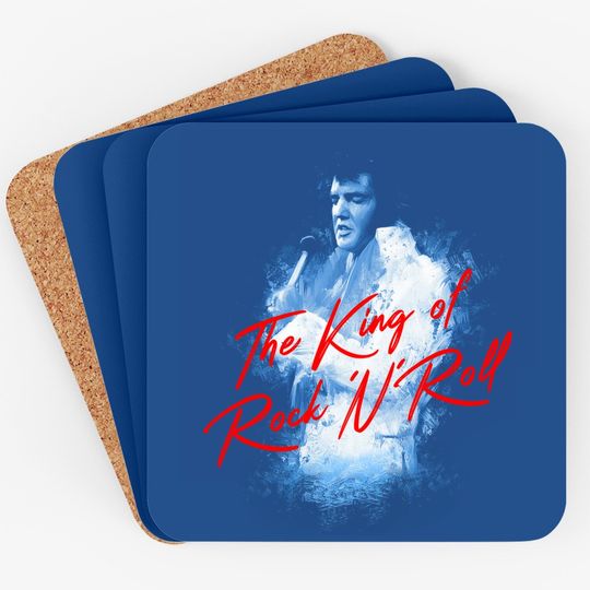 King Of Rock Elvis Presley Coaster