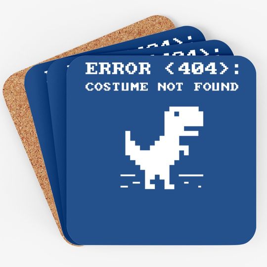 404 Error Costume Not Found Halloween Internet Premium Coaster