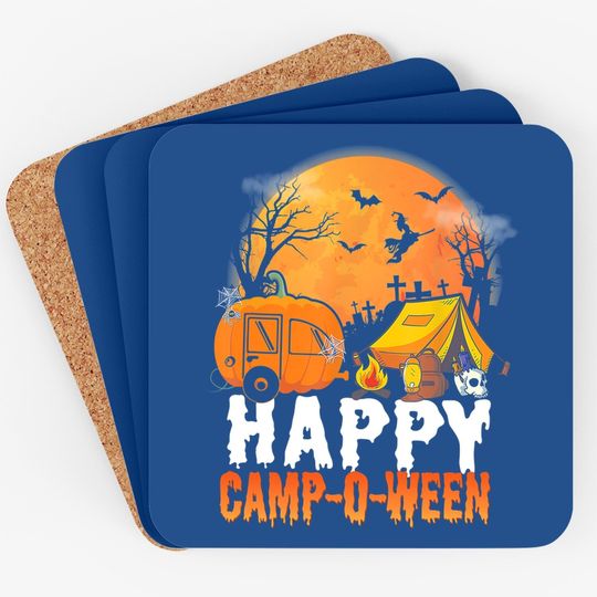 Camping Happy Camp-o-ween Coaster