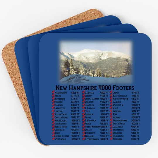 New Hampshire 4000 Footers Coaster