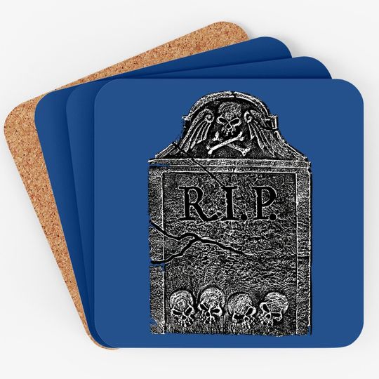 Creepy Tombstone R.i.p Coaster