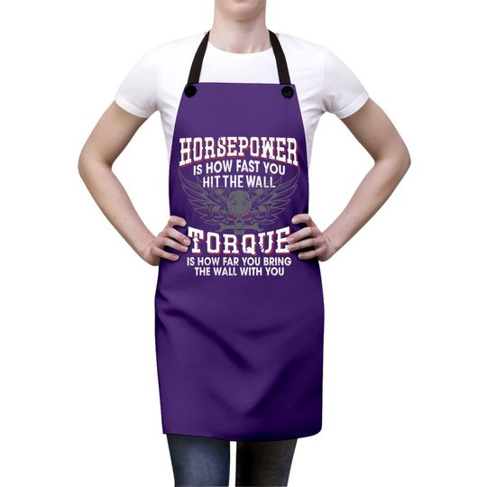 Mechanic Apron Horsepower Torque Funny Apron