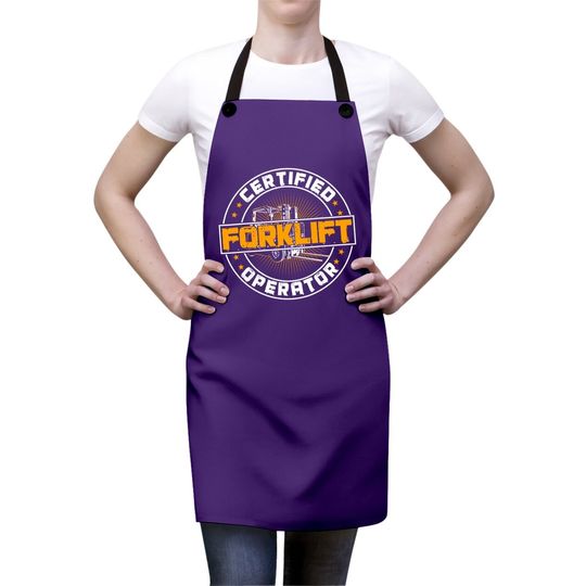 Certified Forklift Operator Funny Fork Lift Driver Premium Apron