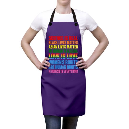 Stop Hate Asian Apron Science Is Real Black Lives Matter