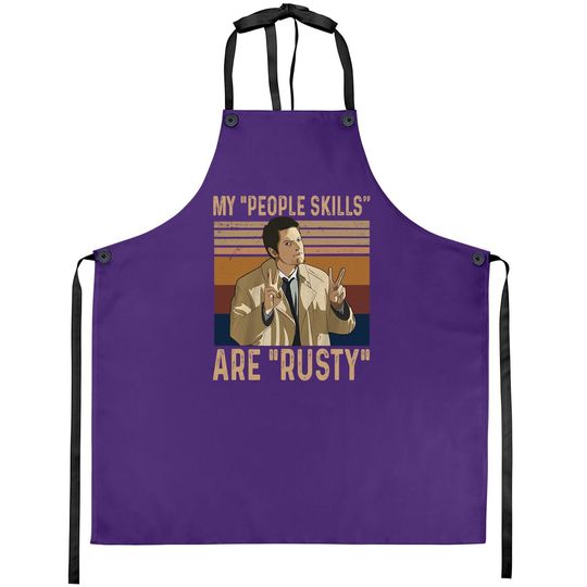 Castiel My People Skills Are Rusty Apron