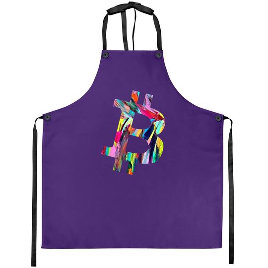 Painted Bitcoin Apron