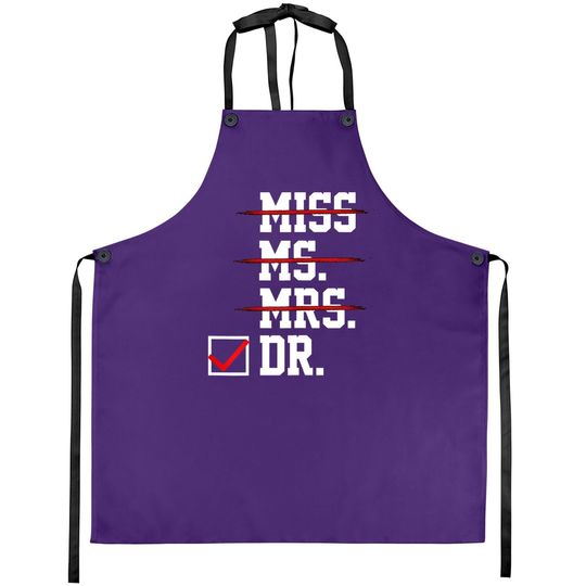 Doctor Gifts For For Her Female Phd Graduation Gift Apron