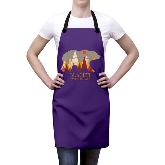 Glacier National Park Grizzly Bear Montana Apron