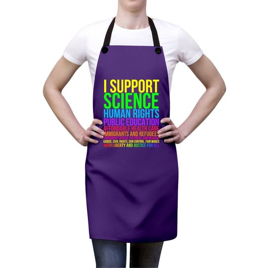 Science Human Rights Education Health Care Freedom Message Apron