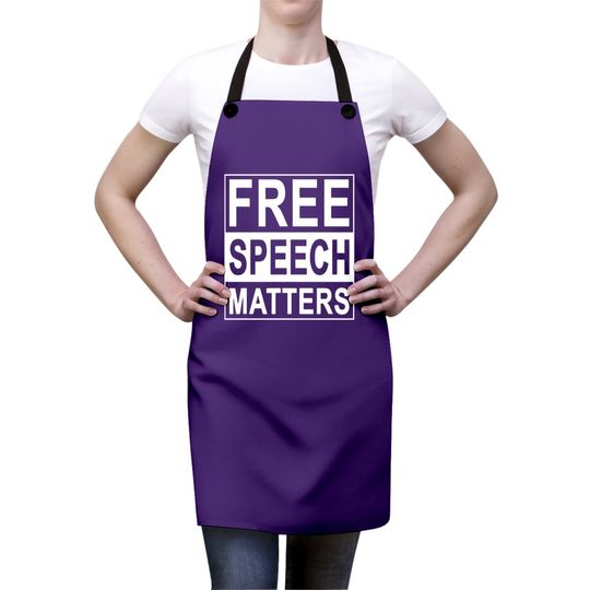 Free Speech Matters Apron For Americans Who Love Freedom
