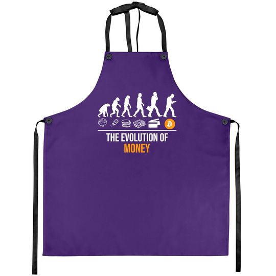 Bitcoin Apron Evolution Of Money Apron Cryptocurrency Apron