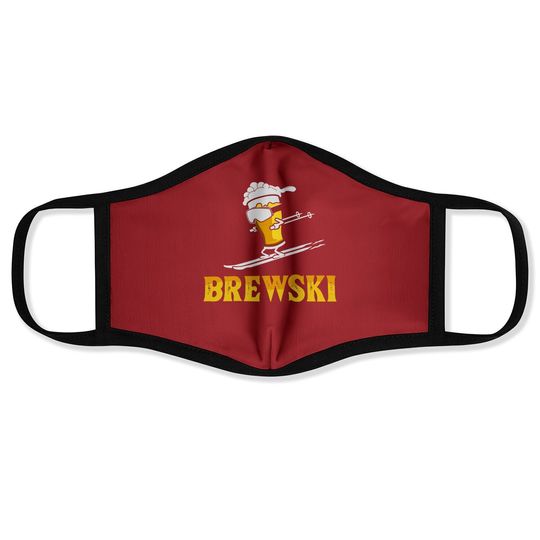 Brewski Skiing Beer Face Mask