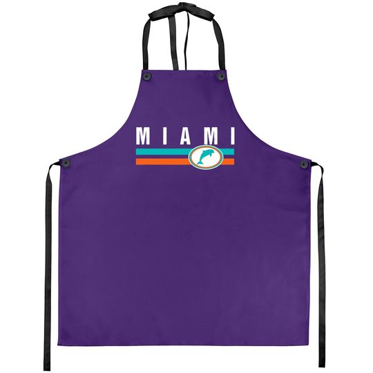 Miami Apron Retro Dolphin