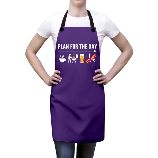Funny Bbq Apron For Coffee, Grilling, Beer Adult Humor Apron