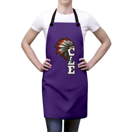 Cle Cleveland Ohio Native American Indian Tribe Apron