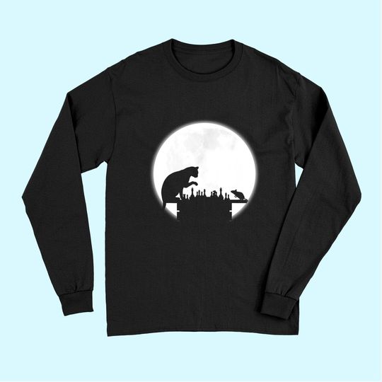 The Chess Board The Cat The Mouse And The Full Moon Long Sleeves