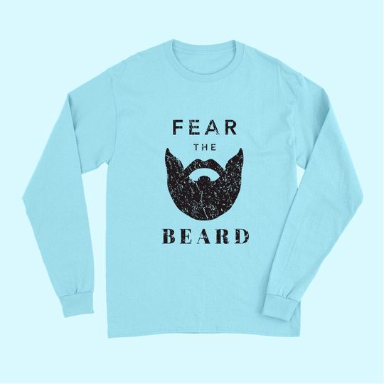 Men's Fear the Beard Vintage Design Long Sleeves