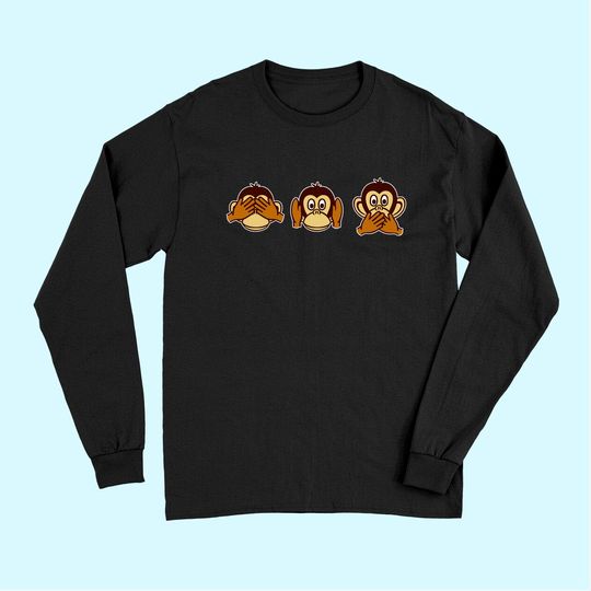 Three wise monkeys Long Sleeves