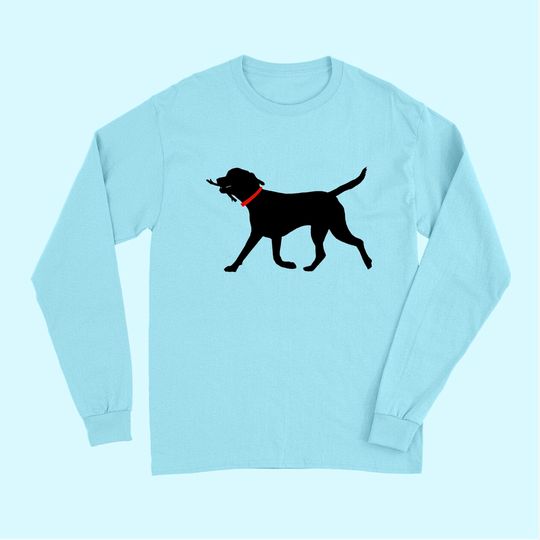 Labrador Retriever Long Sleeves Play Fetch Black Lab Long Sleeves
