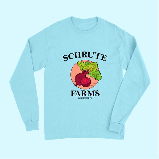Schrute Farms Beets Office Parody Original Design Long Sleeves