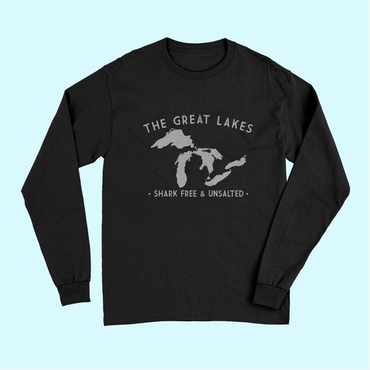 Great Lakes Shark Free and Unsalted Vintage Long Sleeves