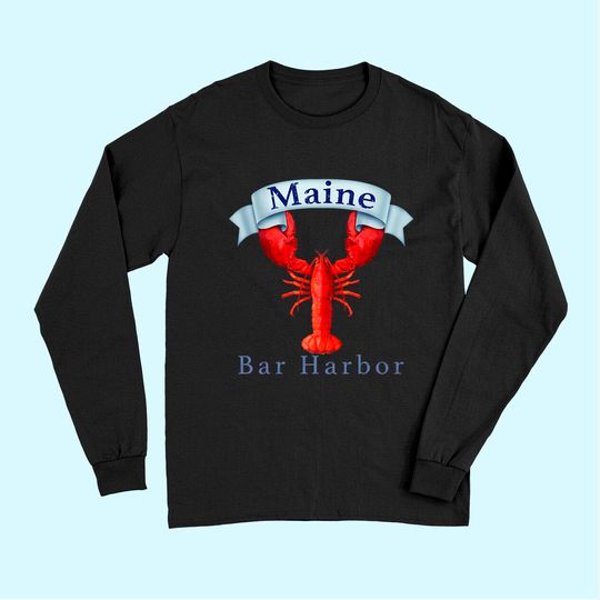 Discover Maine State Bar Harbor Lobster Long Sleeves